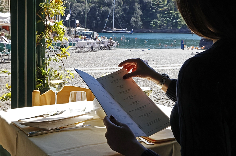 Menù del ristorante puny a portofino